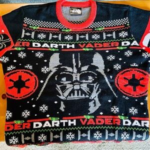 Brand New Never Worn Star Wars Darth Vader Christmas Sweater Size XL